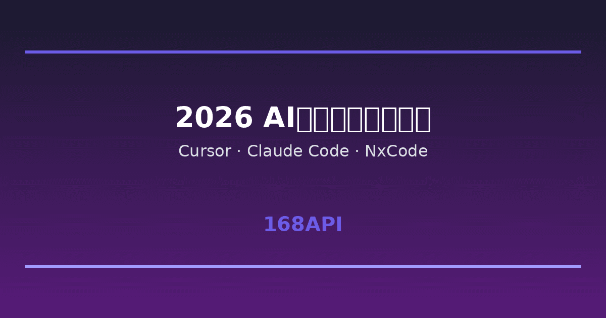 2026年4月最火的5款AI开发工具深度教程：Cursor、Claude Code、NxCode一网打尽