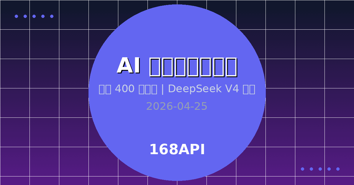 AI 大模型一周热点：谷歌 400 亿投资 Anthropic，DeepSeek V4 开源领跑，ComfyUI 估值飙至 5 亿美元