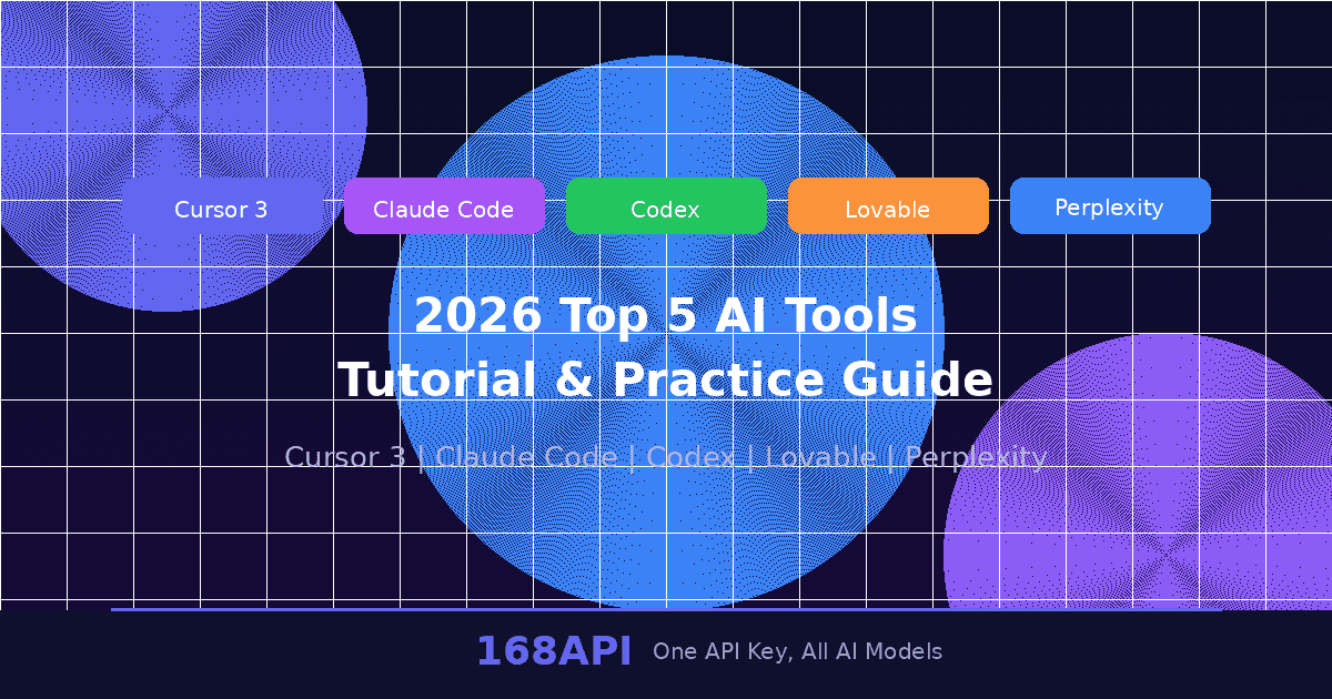 2026年4月最火的5款AI工具实战教程：Cursor 3、Claude Code、Codex、Lovable、Perplexity 一文全搞定
